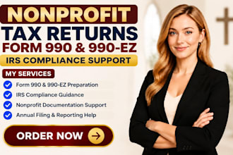 prepare nonprofit tax returns form 990 and 990 ez irs compliance