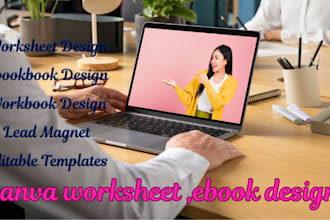 design canva worksheet,ebook,lead magnet and workbook