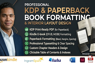 do KDP book formatting and interior book layout with paperback formatting