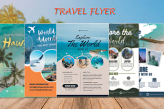 do travel flyer design  eyecatching tourism,  flyers