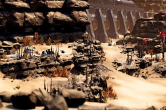 create realistic 3d game environments, ue5 level design and unity game worlds