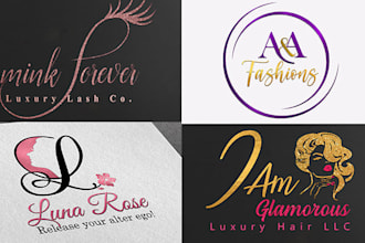 design luxury feminine dance brand boutique fashion and signature logo design