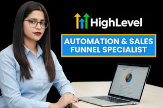 setup go high level CRM automation, email sequences and funnel workflows