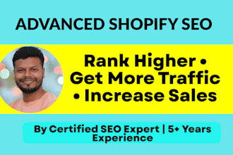 do advanced shopify SEO to boost rankings and sales