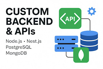 build secure nodejs or nestjs apis with postgresql or mongodb