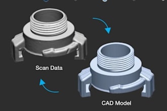 reverse 3d cad solid from mesh or scanned parts