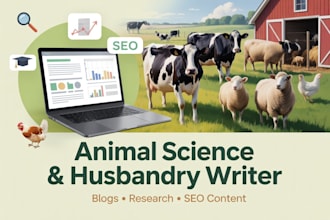 create professional content on animal science, livestock, and animal husbandry