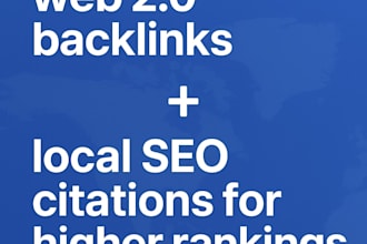 build web 2 0 backlinks and local citations for ranking