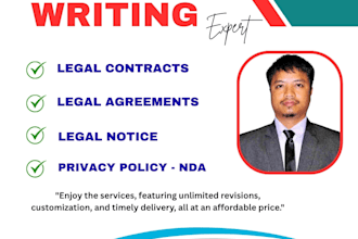 offer a contract drafting, nda, poa, legal notice