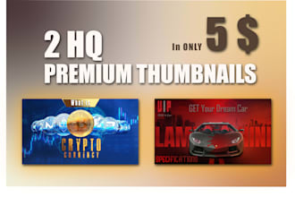 provide a premium, professional youtube thumbnail