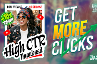 design highly clickable youtube thumbnails