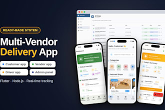 build a multi vendor delivery app with flutter