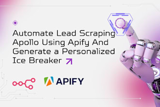 build a lead generation scraper using the apify API and n8n with icebreaker