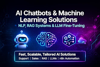 do machine learning ai chatbots agents with n8n nlp rag fine tune llm