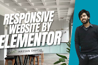 design wordpress website with elementor, elementor pro