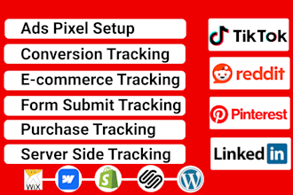 setup tiktok pixel, reddit, outbrain, taboola, twitter, linkedin,pinterest stape