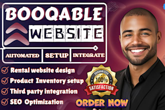 setup automated booqable rental website design, online booking booqable SEO