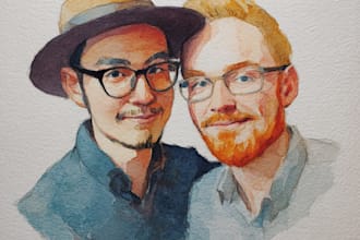make a character art and friendship portrait