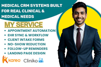 medical practice kareo crm ehr sync cliniko pipedrive appointment scheduling
