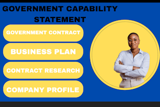 design government capability statement capability statement government contract