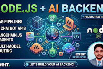 build nodejs ai backend with openai, claude, or langchain integration