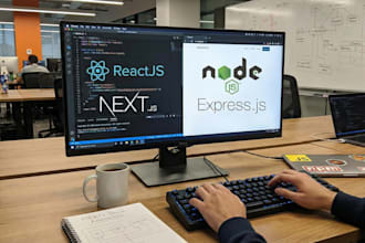 develop modern web app using reactjs, nextjs