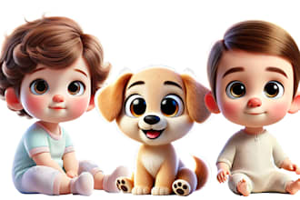 create a pixar style cartoon character or avatar