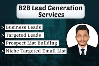 provide b2b leads, linkedin leads, verified email list, business database