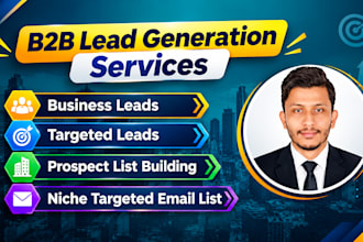 provide b2b leads, linkedin leads, verified email list, business database