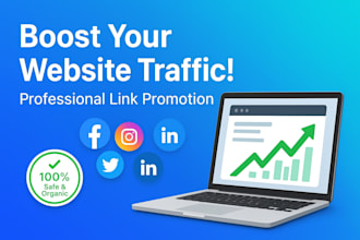 promote your website link to increase traffic and visibility