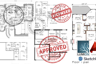 architect stamp floor plan engineered permit ready plan pe stamp nc sc nj tx mi