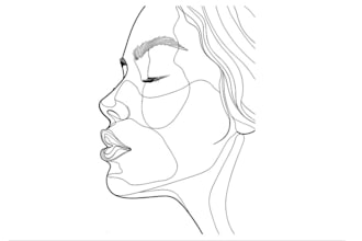 do minimalist custom vector art feminine illustration hand drawn line art logo
