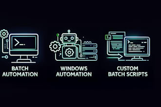 create or fix custom batch scripts for windows automation
