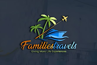 do creative travel, travel agency, modern, custom logo design