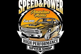 design an automotive logo for car detailing, garage, or mechanic services