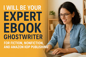 your expert ebook ghostwriter for fiction nonfiction and amazon kdp