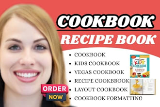 create professional cookbook kids cookbook vegan recipe book cookbook formatting