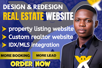 build wix website design, redesign wix website for real estate and agents