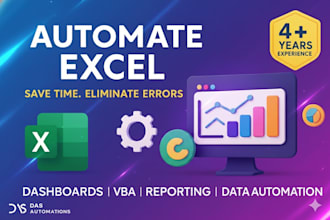 automate your excel sheet using vba, formulas, and dashboards