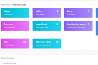 develop a custom school management system for your school