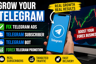 fix telegram ads, telegram subscriber, telegram bot, forex telegram promotion