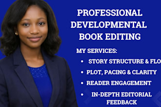 provide developmental editing and a detailed manuscript critique