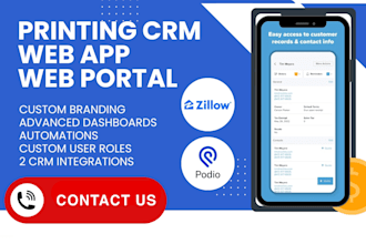 build web app web portal for printing crm printavo presswise printsmith vision