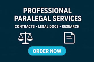 prepare legal documents and provide professional paralegal services