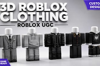 create custom roblox avatars, ugc items, r6 r15 3d models as your roblox artist