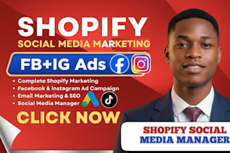 be your shopify social media marketing expert and shopify social media manager