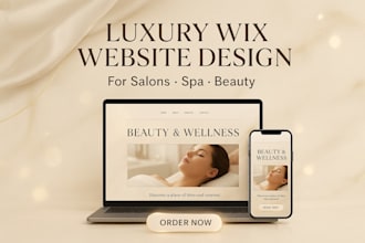 do wix website design for salons, spa and beauty brands