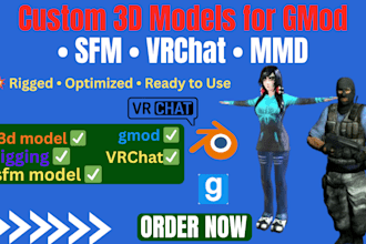create port and rig custom gmod sfm pleyermodels or characters