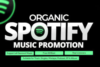 create and run ads campaign to promote spotify music track
