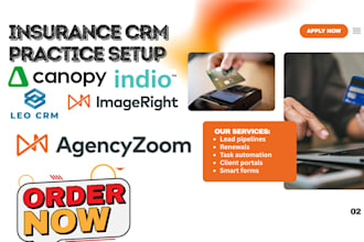 setup insurance canopy imageright agencyzoom leo indio insurlink zywave CRM